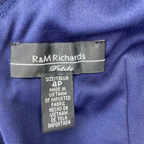 R and M Richards Classic Sequin Drop 20s Aesthetic Cap Sleeve Dress - Picture 6 of 11